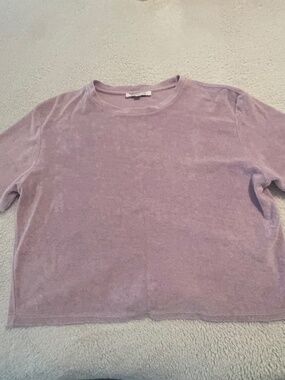 DANNIJO Terry Cloth Crop Top | Boxy Fit | Size M